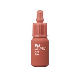 Peripera Tinte labial Ink the Velvet | Color de alto pigmento, duradero, ligero, no probado en animales, sin gluten, sin parabenos | #022 BOUQUET NUDE, 0.11 onzas líquidas