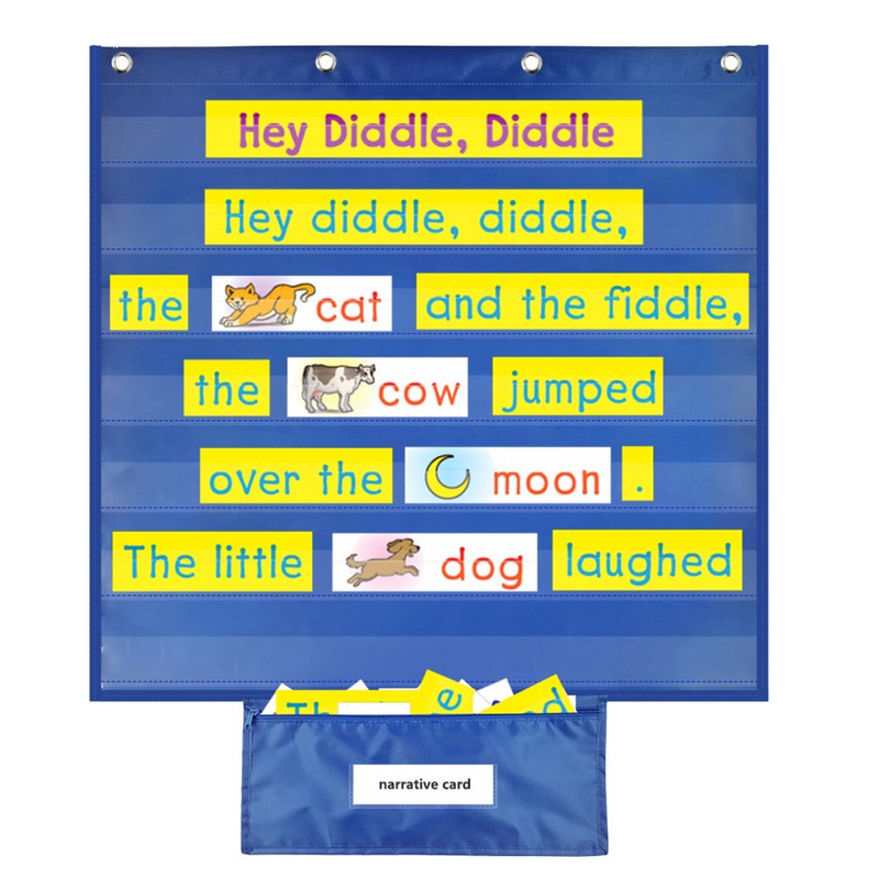 Classroom Pocket Chart Calendar Pocket Chart Multifunctional Hanging Pocket Chart