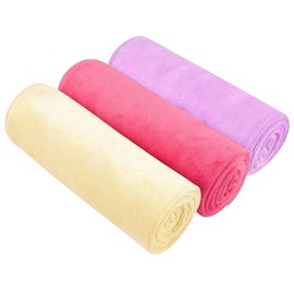 HIDMD Microfibre Gym Towels Sports Towels Fast Drying & Absorbent Workout Sweat for Gym Fitness,Yoga, Camping 3-Pack Beige+Pink+Lilac 40CMX80CM