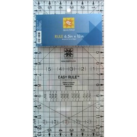 EZ Quilting Easy Rule Ruler 6-1/2in x 13-1/2in, 6-1/2"