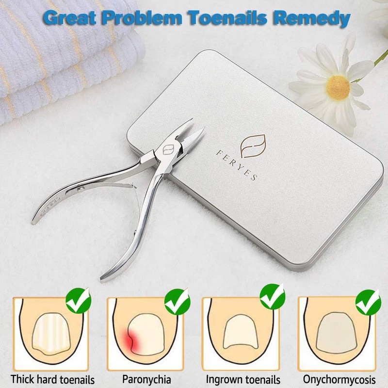 FERYES Ingrown Toenail Clippers with Straight Blade - Podiatry Tool