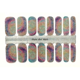Glam Girl Nails Marble Sparkle Nail Polish Strips / Nail Wraps / Nail Stickers