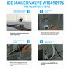 WPW10498976 W10498976 Refrigerator Ice Maker Water Inlet