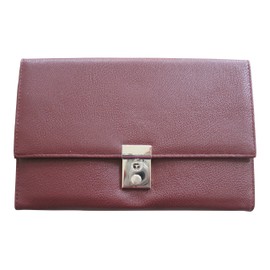 Soft Grain PU Lockable Family Travel Wallet Organiser - Brown