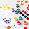 6PCS 6 Styles Moon and Star Stencils, Reusable Acrylic Templates,