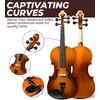 Vangoa Violin 1/4 Size for Kids Beginners Full Set, Spruce