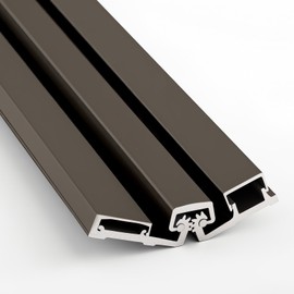 MorningRo 1 Pcs 83" Heavy Duty Continuous Hinge Y, Full Surface Anodized Aluminum Continuous Geared Hinge Center Pivot Tamperproof for Repairing Storefront Door Installations Door (Dark Bronze)