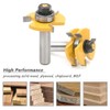 Mesee 1/2 Inch Shank Matched Tongue Groove Router Bits Set,