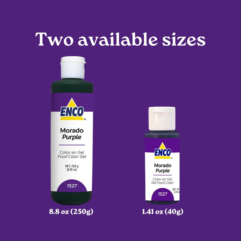 ENCO Food Coloring Gel Purple 1.41 oz (40g) Concentrated, Vegan