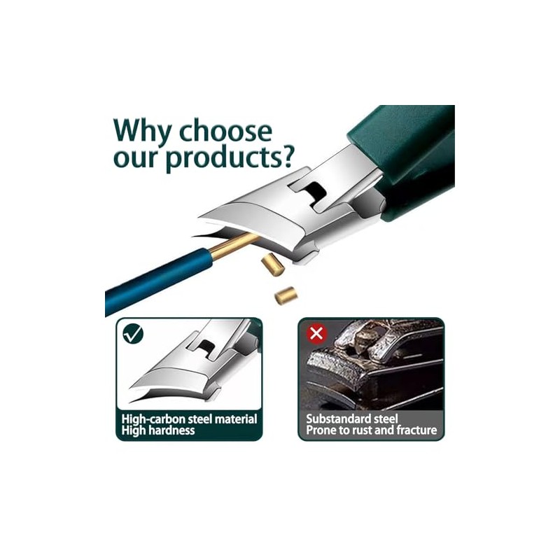 Eagle Beak Stainless Steel Nail Clipper Set for Thick Nails
