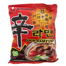 Nong Shim Shin Ramyun Noodle Soup, Gourmet Spicy Flavor, 4.23 Ounce (Pack of 10)