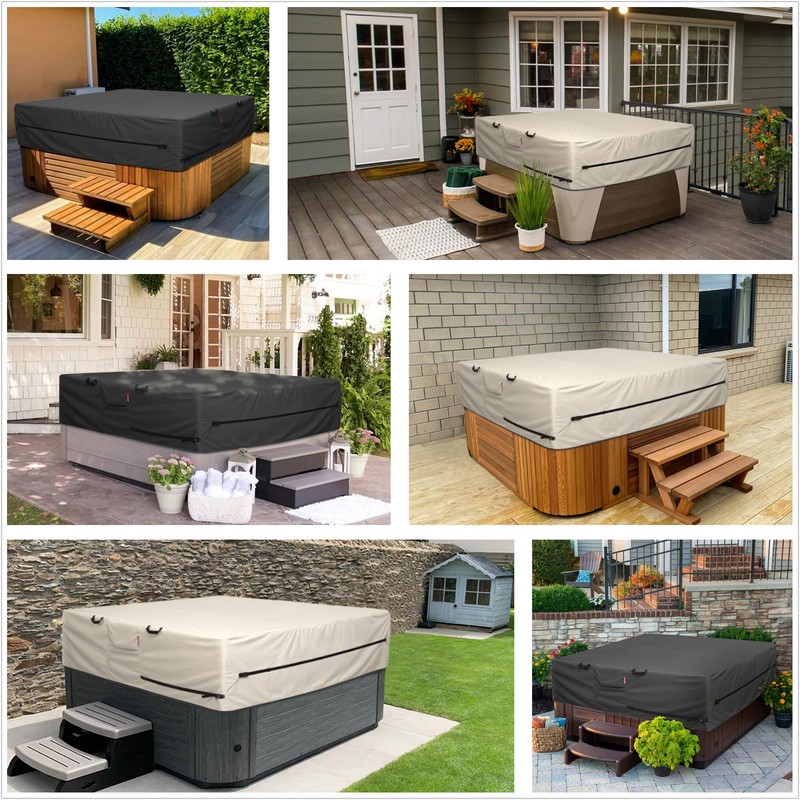 Porch Shield 600D Waterproof and Fade Resistant Outdoor Hot Tub