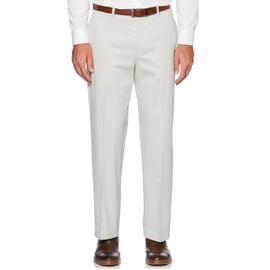 Savane Men's Flat Front Stretch Ultimate Performance Chino Pants with Expandable Waistband (Waist Size 30 - 40 Big & Tall), 34W x 30L, Ultimate Vapor