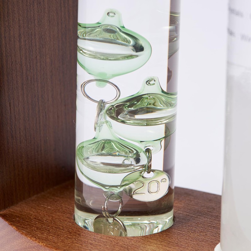 Chatani 333-S272GR Thermometer & Storm Glass, Green, H7.3 x W
