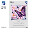 Vervaco 1200R Butterfly Cross Stitch Cushion, Multi-Colour