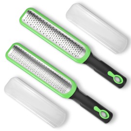 Grater Set of 2, Cheese Grater, Kitchen Grater, Lemon Grater, Tool, Garlic Grater, Ginger Grater, Nutmeg, Stainless Steel, Parmesan Grater with Handle, Sharp Stainless Steel Blade with Protective