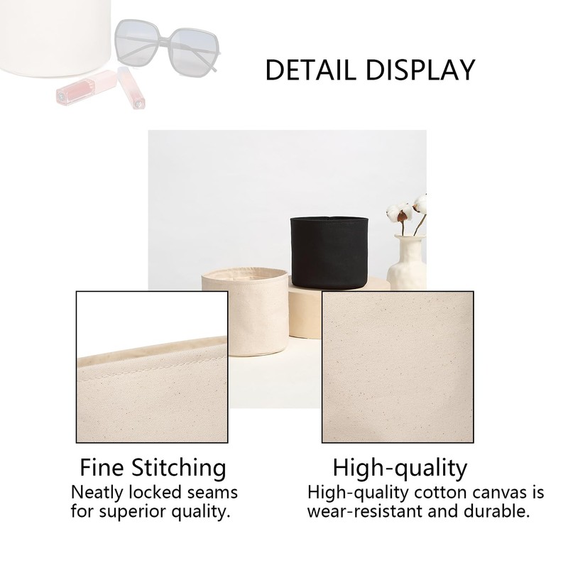 YONBEN Insert Bag Lined Cosmetic Storage for Tote Organizer Insert