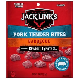 Jack Links, Beef Jerky Bbq Pork Tender Bites, 2.85 Ounce