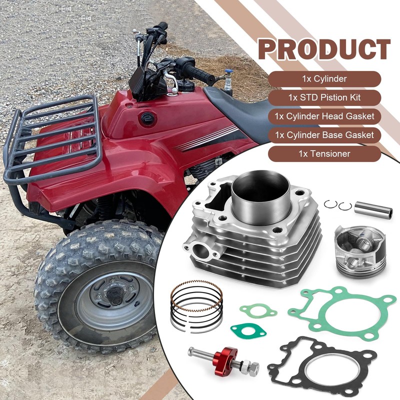 Engine Cylinder Piston Rings Gasket Kit & Tensioner for Kawasaki