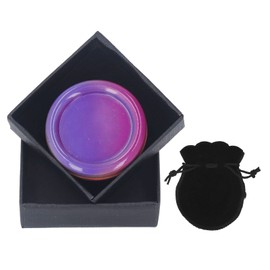 Haptic Coin Men Women Metal Magnetic Push Slider Stress Anxiety Relief Sensory Toy for Office Travel Purple