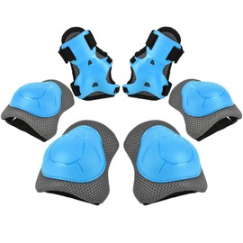 Kids/Youth Knee Pads Elbow Pads Wrist Guards 3 in 1 Protective Gear Set for Child Roller Skates, Cycling, Inline Skating, Scooter Skateboard, BMX Bike, Riding, and Multiple Outdoor Sports