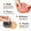 BRAVADIN Silicone Non-Stick Hamburger Press Patty Maker 1/3 lb with