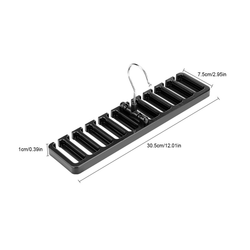 Belt Holder Tie Holder with 10 Slots for Ties and