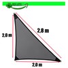 freigarten.de Awning, Waterproof Sun Protection, 100% Protection from UV Triangular,