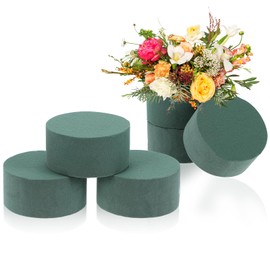 Hpmjz 8 Pcs Floral Foam Blocks Green Round Wet Dry Foams Plant Arrangements Foam Garden Florist Decorations for Fresh & Artificial Flowers Wedding Party Home DIY Crafts