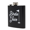 Funky Junque Stainless Steel Flask - Birdie Juice (Black)