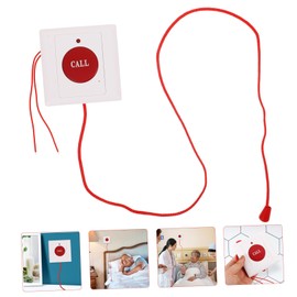Operitacx Alarm for Elderly Personal Alarms for Seniors Emergency Button Easy Wall Mount Rope Pull Activation
