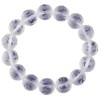 Natural White Crystal Bracelet, Men's Frosted Six Character Mantra, Women's