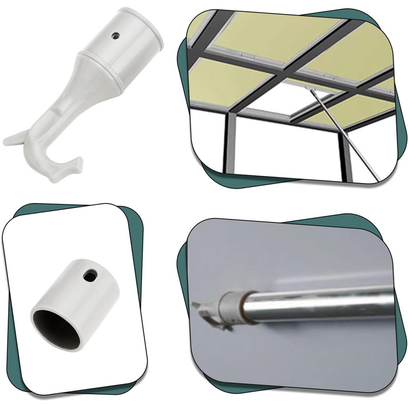 SANTUO Skylight Window Pole Opener Hook for Telescopic Plastic Pole