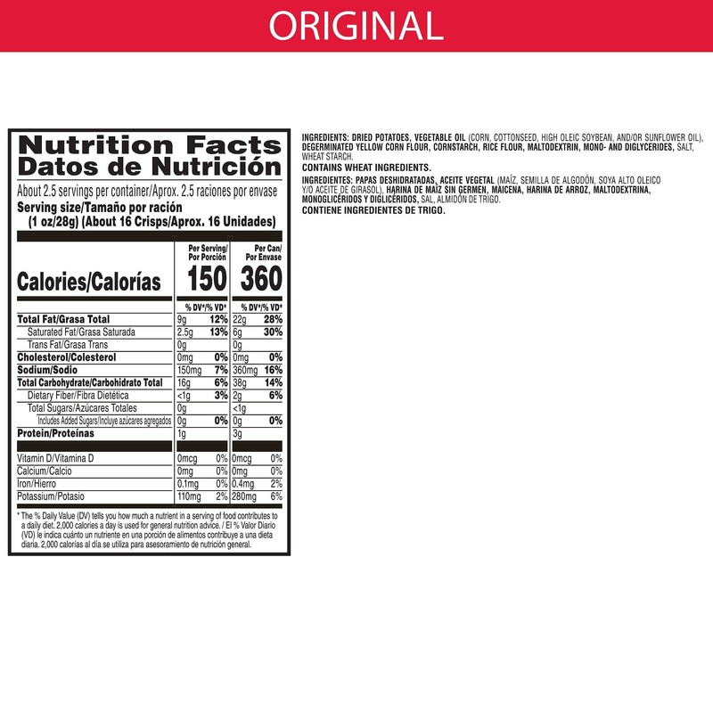 Pringles Potato Crisps Chips, Lunch Snacks, Office and Kids Snacks,