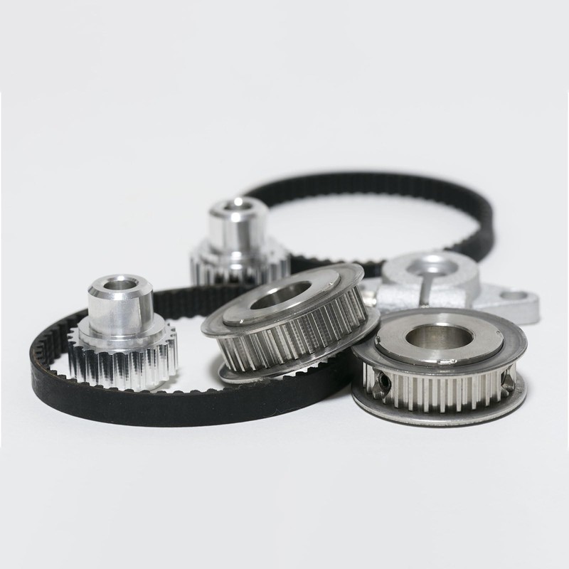 Rebower Synchronous Wheel Timing Pulley Aluminum Synchronous Wheel with Screw