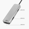 ACT USB C HDMI Adapter with Aluminium Housing, 4K@30Hz Dual