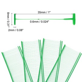 QUARKZMAN 35mm Tag Pins 1" Tagging Barbs Kleidungsbefestigungen Tag-Anhänge für Kleidung 5.000 Stück, Grün