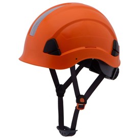 LOHASPRO Hard Hats Electrician Construction Work Safety Helmet Cap Style ANSI Z89.1 Approved OSHA Hardhat Men Electrical Worker Hard Hat with Chin Strap Type I Class C,E&G (Orange)