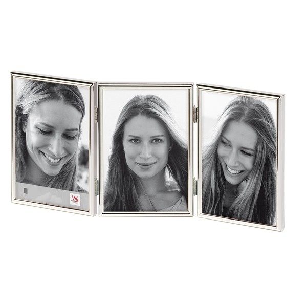 walther Design Picture Frame Silver 3x 10x15 cm Chloe Portrait
