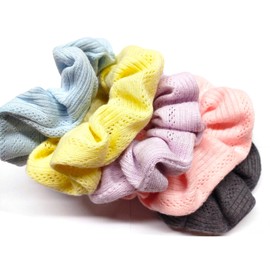 5Pcs Hair Scrunchies for Girls, Girls Hair Scrunchies Ponytail Holders, Colorful Ponytail Holders Hair Scrunchies, Hair Ties for Women Girls.
