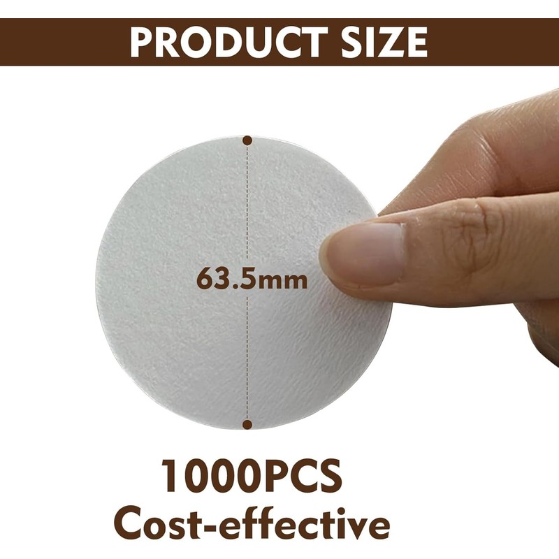 Coffee Filters Papers Compatible with Aeropress Coffee and Espresso Makers,