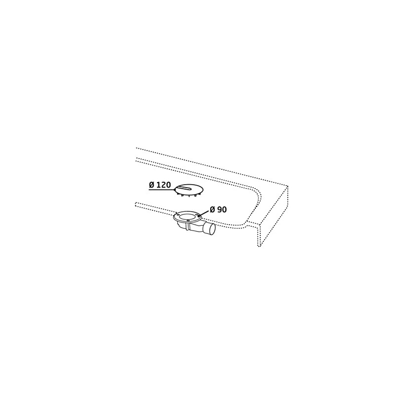 Wirquin 30723383 ABS Slim+ Dome for Drain Fittings Chrome-Plated