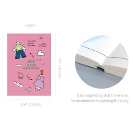 Monolike B6 Olly Molly Diary 6 Month Planner, Perfect day - Academic Planner, Weekly & Monthly Planner, Scheduler