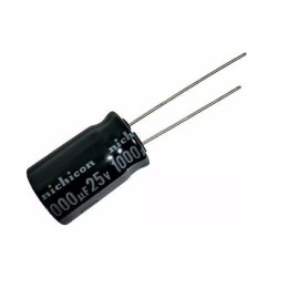 Nichicon 1 PCS NICHICON CAPACITOR ALUM ELECT 1000UF 1000MF 25V (Replacing 16V 10V 6.3V )