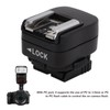TF-334 Hot Shoe Adapter with Additional PC Sync Connection Port