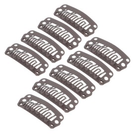 IWOWHERO 100pcs u Shape Hair Extension Grip Clips Durable Metal Wig Clips for Diy Hairpieces Easy to Use and Secure for All Hair Types for Professional and Personal Use