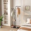 HOMEFORT Coat Rack, Freestanding Metal Coat Racks, Double-pole Clothes Hat