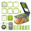 DOSMAMZ 22PCS Multi-function Vegetable & Fruit Chopper, Mandolin Food Slicer,