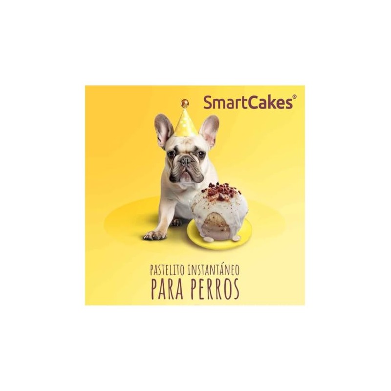 Pastelito Instantáneo para Perros, 100% Natural, Sin Gluten, Sabor Camote,