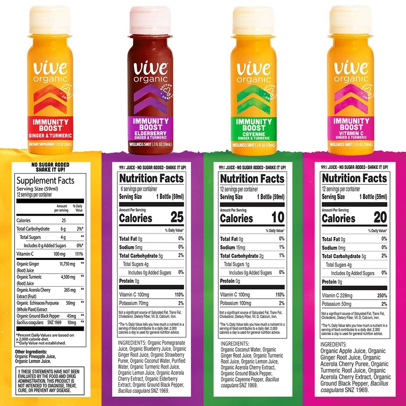Vive Organic Immunity Boost Shot Sampler Pack | Immunity Boost